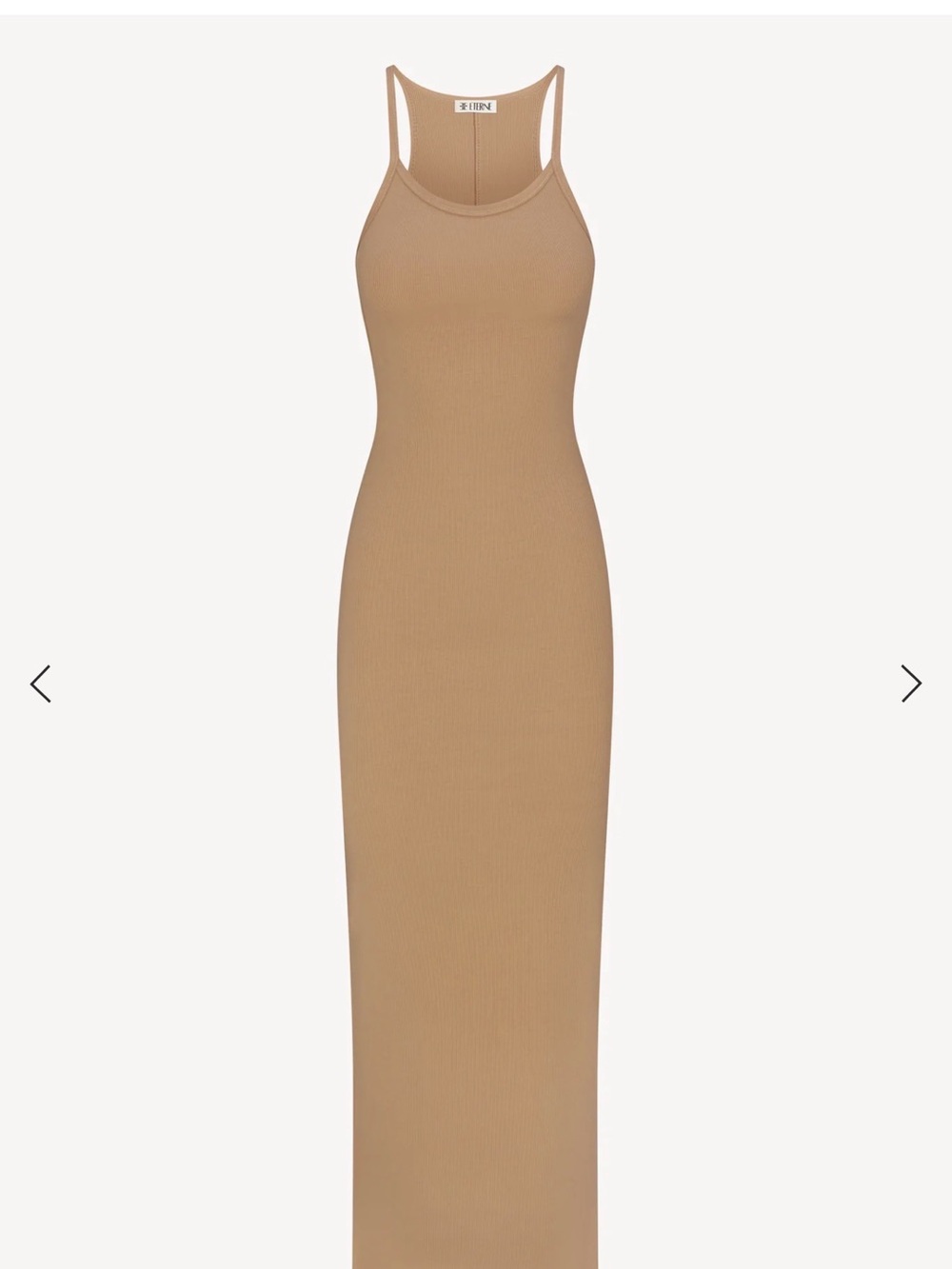 NWT ETERNE Ribbed Tank Maxi Dress in Taupe - Current Season